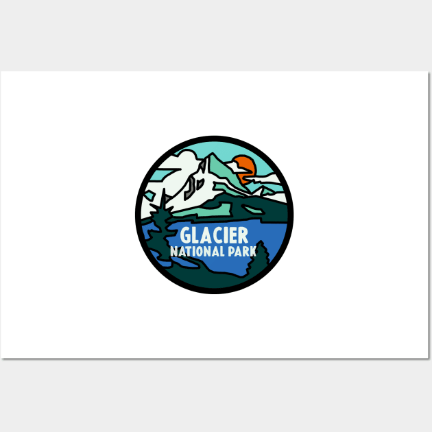 Glacier National Park Decal Wall Art by zsonn